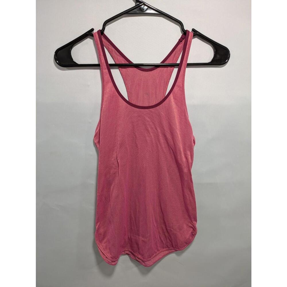 Womens Lululemon Pink What The Sport Singlet Pink Gym Tank Top Shirt Size Small
